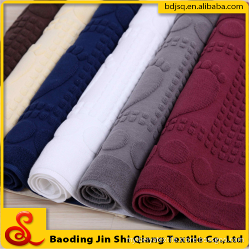 Wholesale 100% Cotton Custom Logo Jacquard Hotel Bath Mat